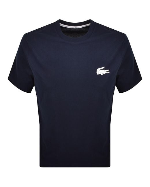 Lacoste Blue Loungewear Logo T Shirt for men