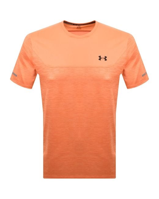 Under Armour Orange Tech Utility T Shirt for men