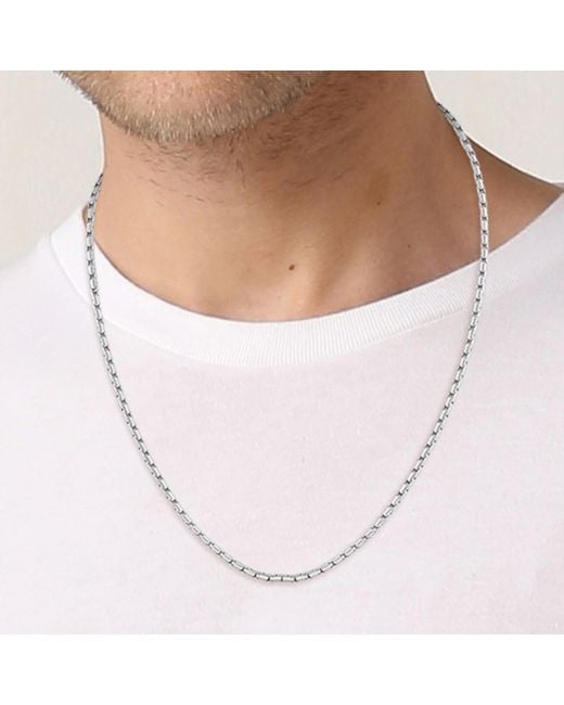 BOSS BUSINESS Metallic Boss Evan Necklace for men