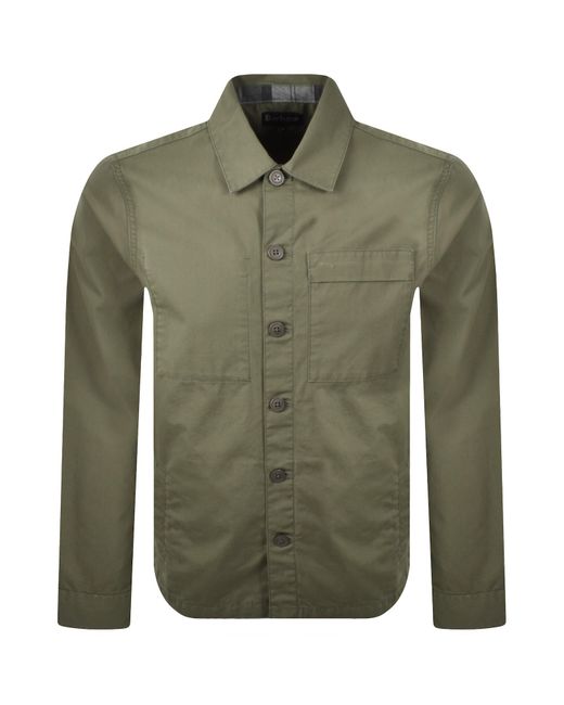 Barbour Green Sherburn Overshirt for men