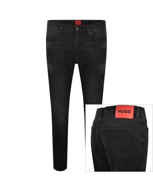 HUGO Black 734 Extra Slim Jeans Washed for men