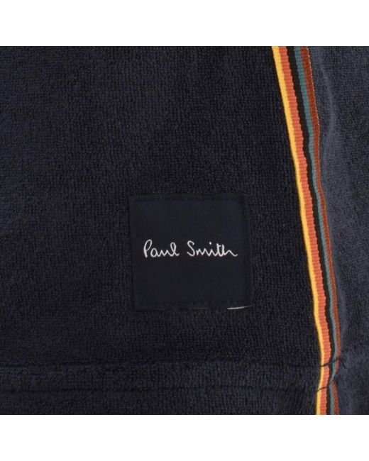 Paul Smith Blue Short Sleeve Towel Stripe Shirt for men