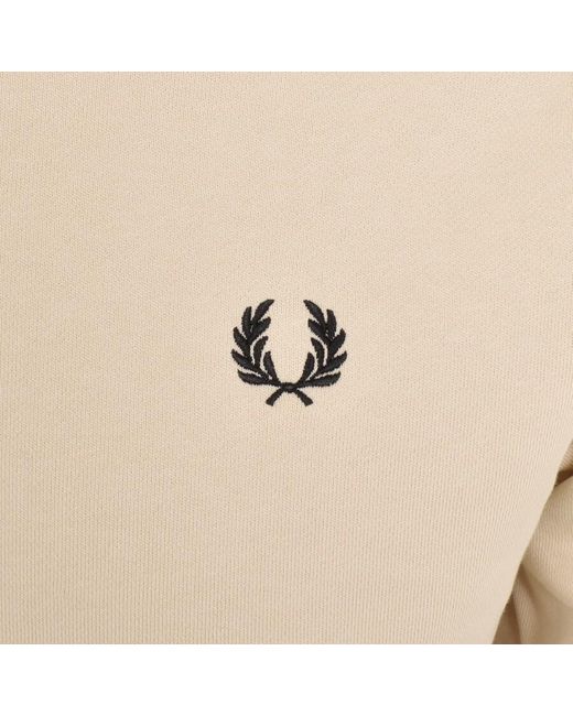 Fred Perry Natural Crew Neck Sweatshirt for men
