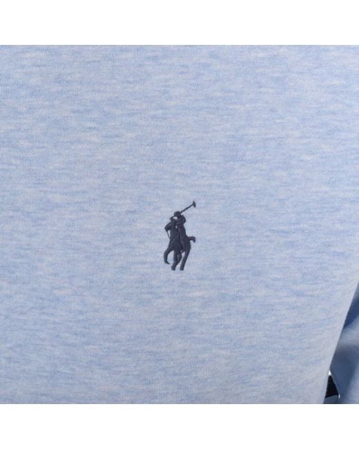 Ralph Lauren Blue Half Zip Sweatshirt for men