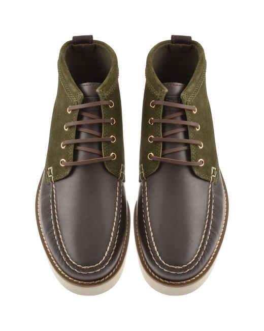 Barbour Brown Hadston Boots for men