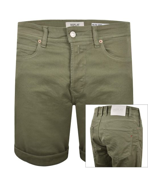Replay Green Rbj 981 Shorts for men