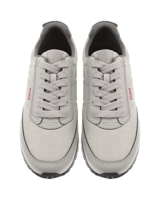HUGO White Icelin Runn Trainers for men