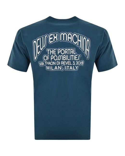 Deus Ex Machina Blue Pots T Shirt for men