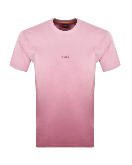 Boss Pink Boss Pre Gradient T Shirt for men
