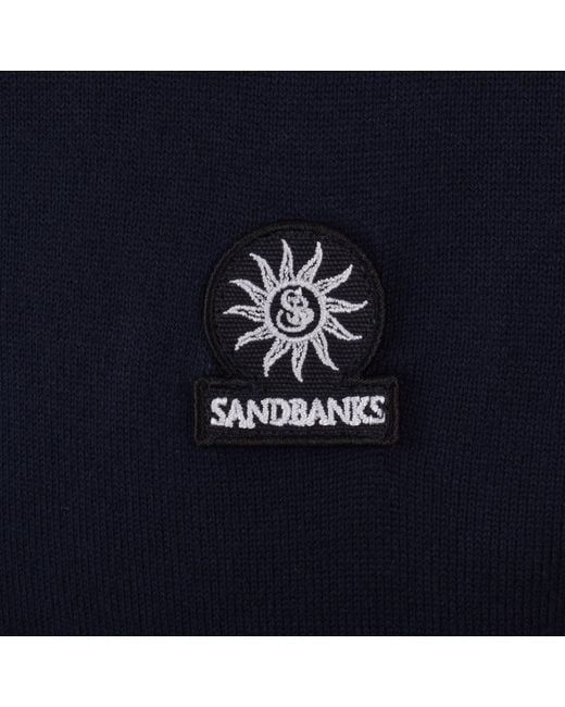 Sandbanks Blue 3 Button Polo T Shirt for men
