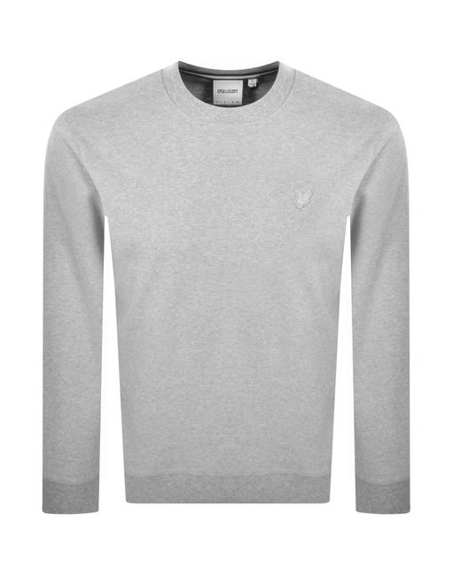 Lyle & Scott Gray Interlock Sweatshirt for men