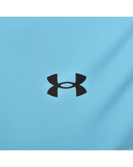 Under Armour Blue Tech Utility T Shirt Fresco for men