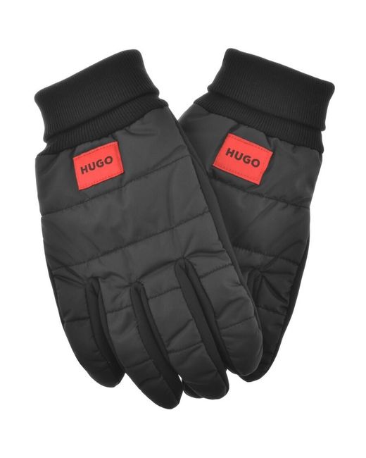 HUGO Black Jakota Gloves for men