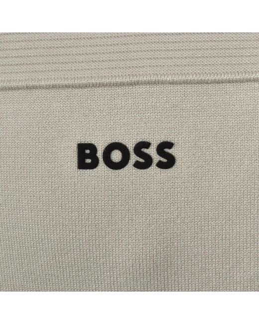 Boss Natural Boss Network Qaurter Zip Knit Jumper for men