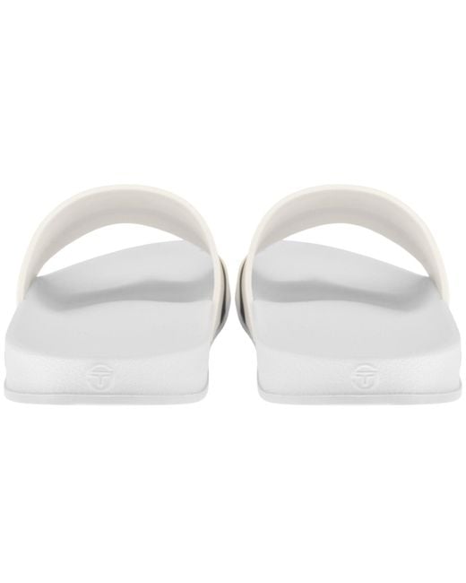 Sergio Tacchini White Caspio Sliders for men