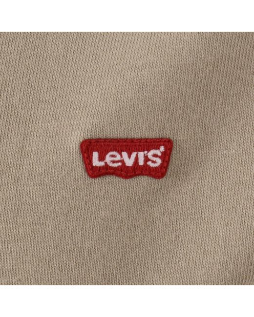 Levi's Natural Original Crew Neck Logo T Shirt for men