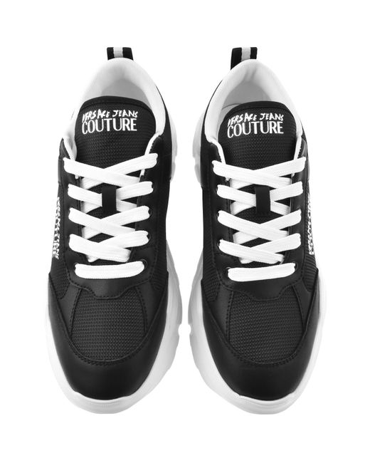 Versace Jeans Black Couture Speedtrack Trainers for men