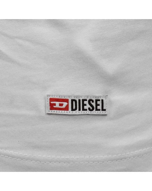 DIESEL White Walty D Core 2 Pack Vests for men
