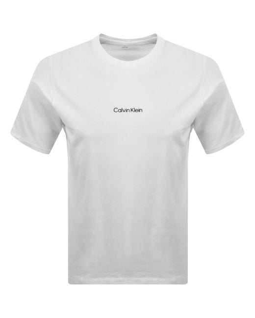 Calvin Klein White Logo T Shirt for men