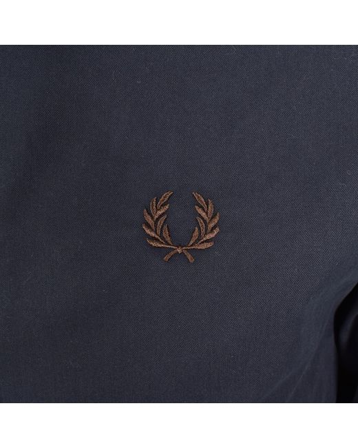 Fred Perry Blue Caban Jacket for men