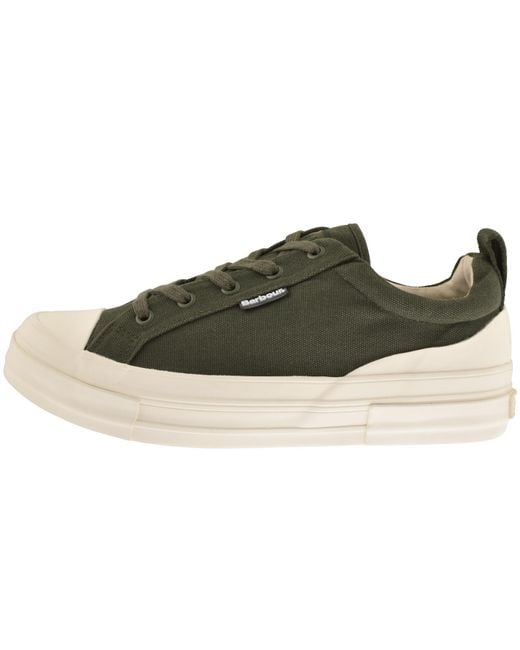 Barbour Green Stanhope Trainers for men
