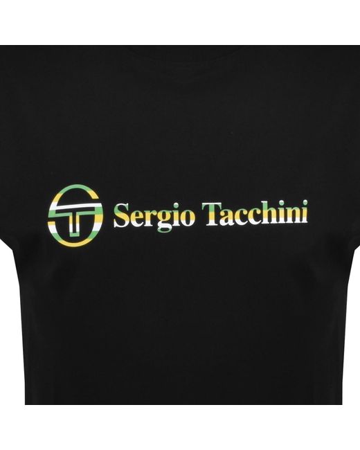 Sergio Tacchini Black Violetta T Shirt for men