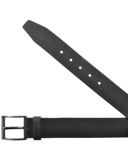 Armani Black Emporio Leather Belt for men