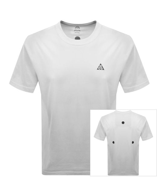 Nike White Logo T Shirt for men