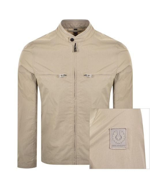 Belstaff Natural Grid Jacket Dark Sand for men