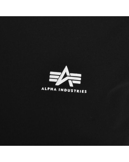 Alpha Industries Black Basic Logo T Shirt for men