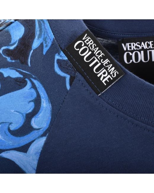 Versace Jeans Blue Couture Relaxed Fit T Shirt for men