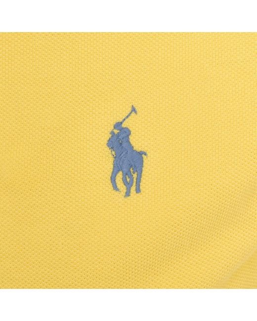 Ralph Lauren Yellow Custom Slim Polo T Shirt for men