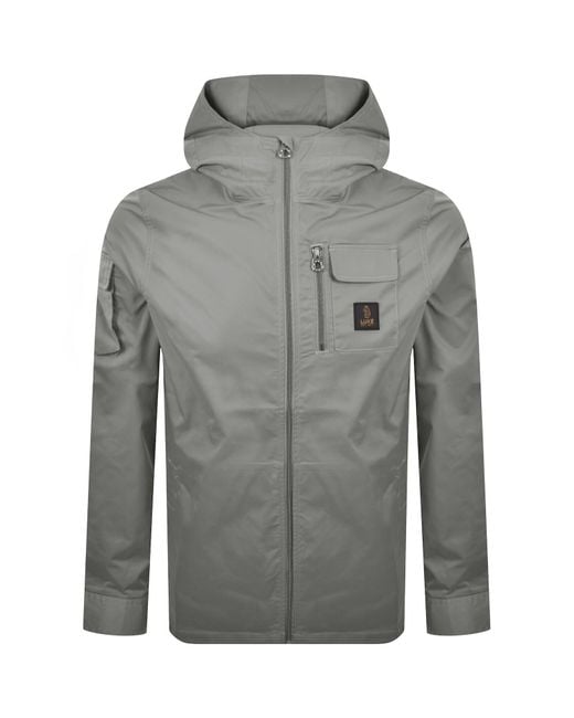 Luke 1977 Gray Nepal Hooded Jacket for men