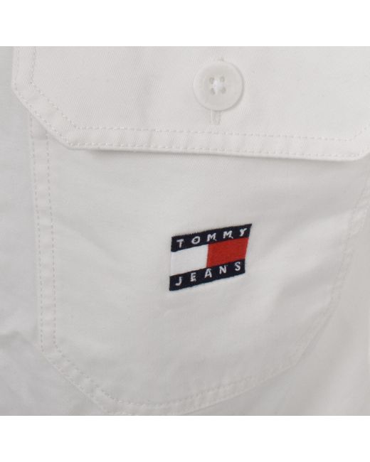 Tommy Hilfiger White Essential Overshirt Off for men