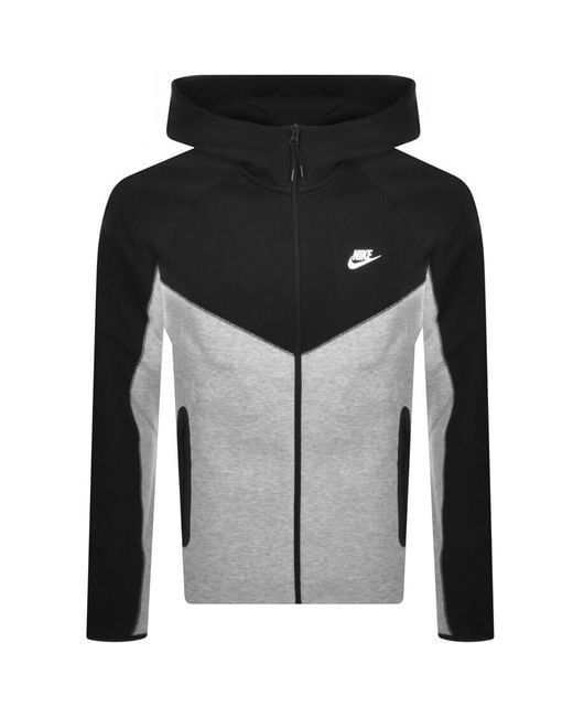 Nike Black Sportswear Tech Full Zip Hoodie for men