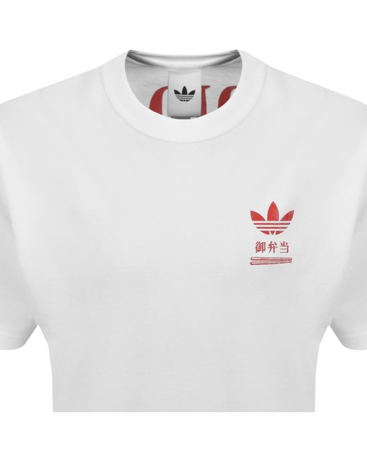 Adidas Originals White Bentobox T Shirt for men