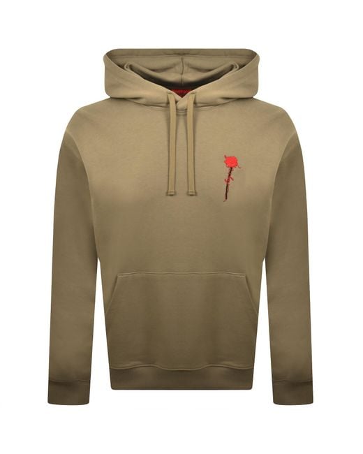 HUGO Green Diflowhood Hoodie for men