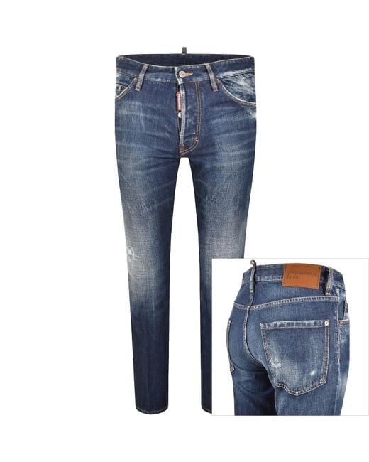 DSquared² Blue Cool Guy Slim Fit Jeans Dark for men