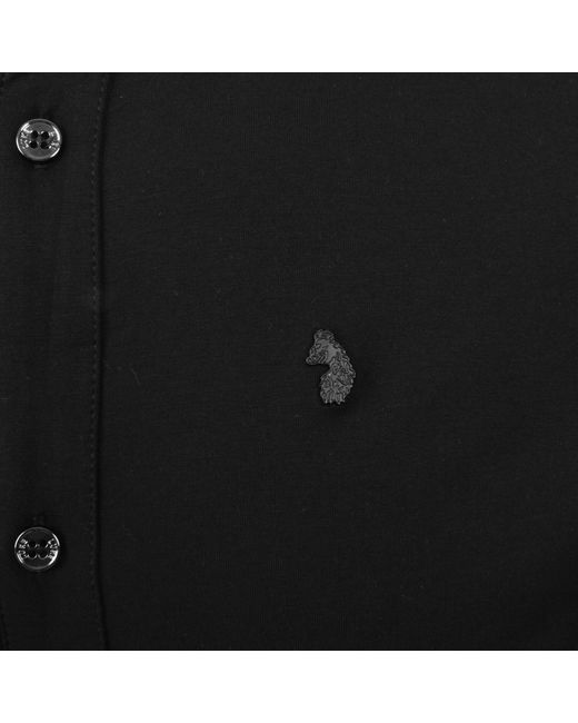 Luke 1977 Black Neville Button Up Shirt for men
