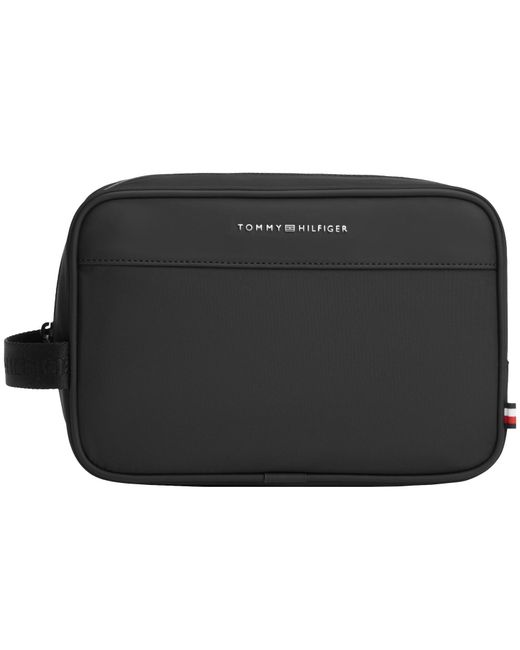 Tommy Hilfiger Black Repreve Wash Bag for men