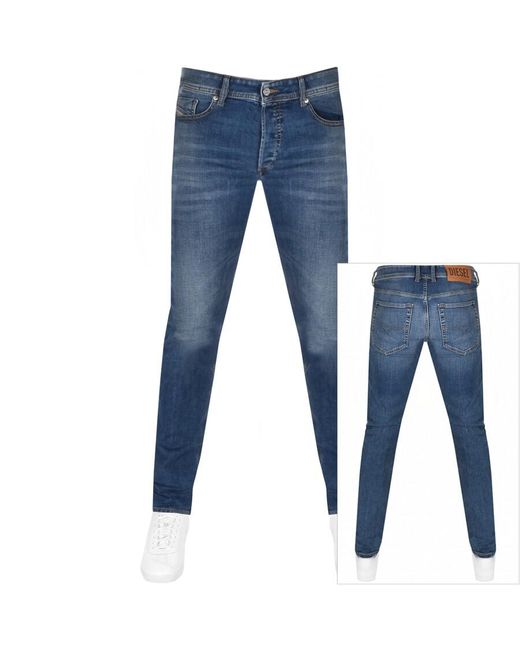 DIESEL Denim Sleenker Skinny Fit Jeans in Blue for Men - Lyst