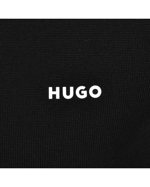 HUGO Black San Quintus C2 Knit Jumper for men