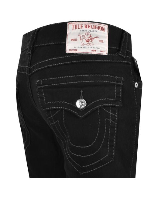 TRUE RELIGION Ricky Relaxed Straight Jeans in Black for Men | Lyst