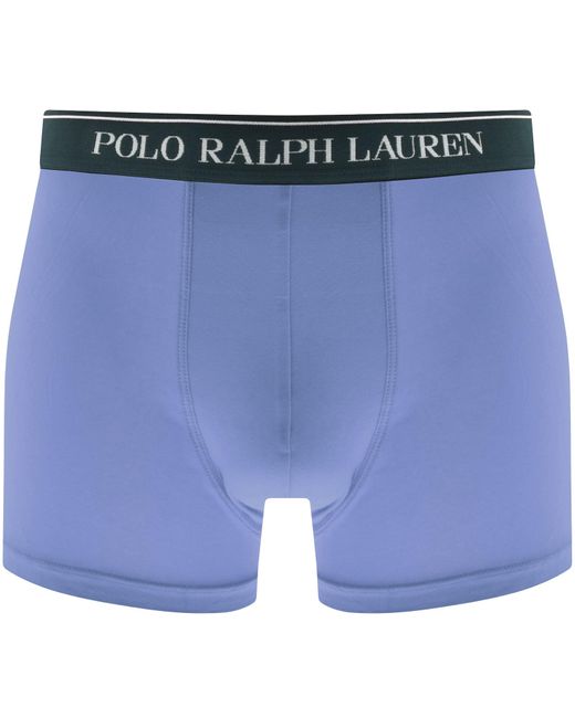 Ralph Lauren Blue Underwear 5 Pack Boxer Trunks for men