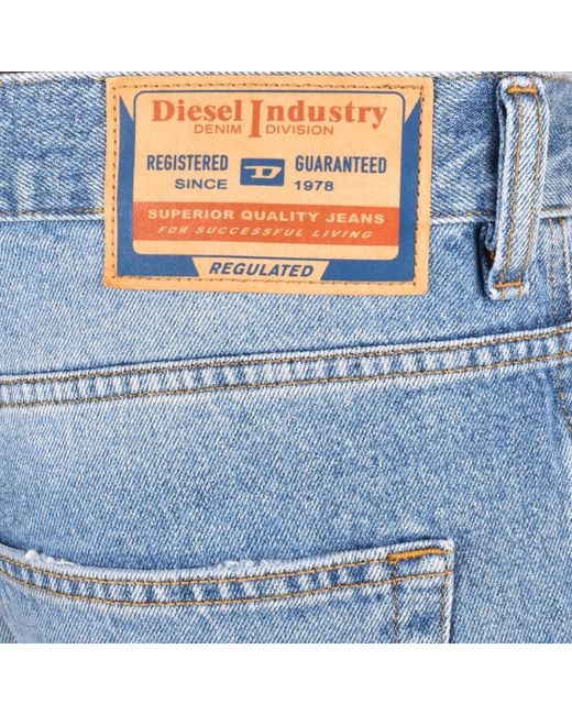 DIESEL Blue Denim Regular Shorts for men