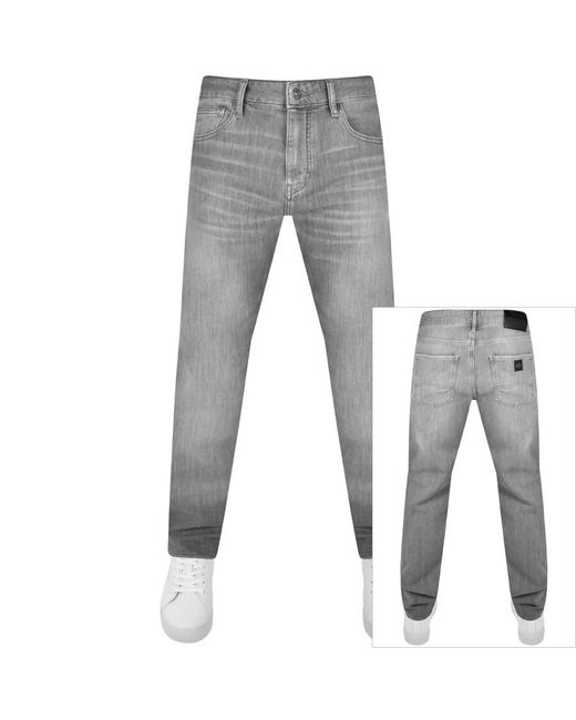 Armani Exchange Gray J13 Slim Fit Jeans for men