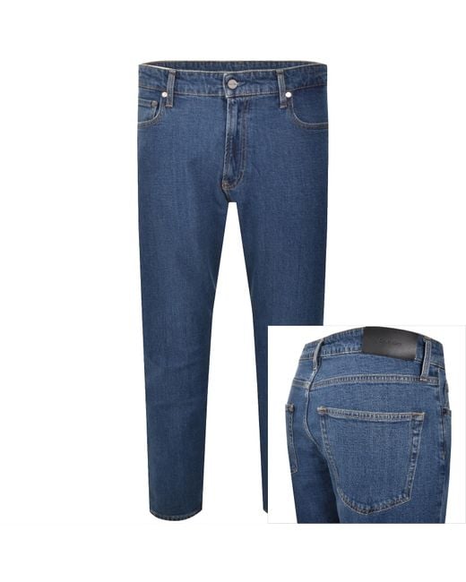 Calvin Klein Blue Tapered Fit Jeans for men