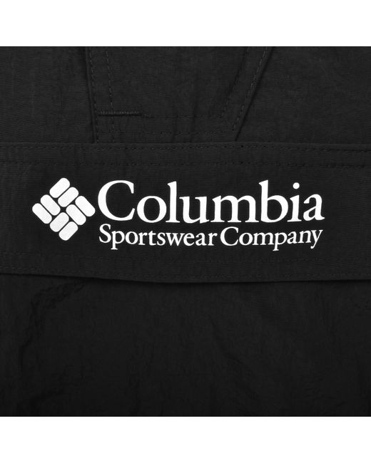 Columbia Black Windbreaker Anorak Jacket for men