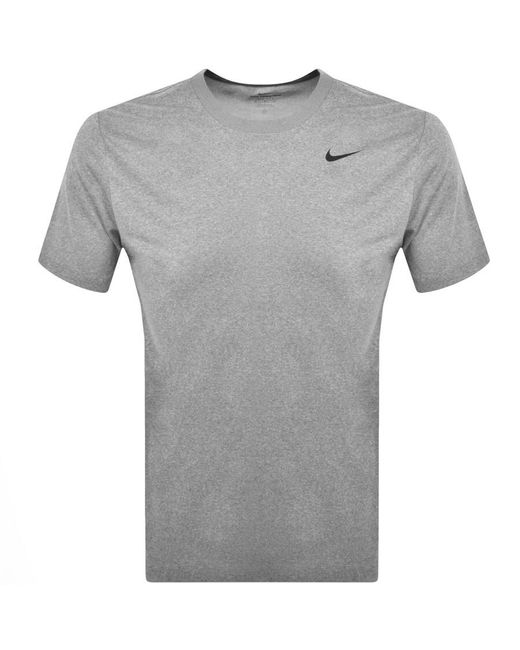 Nike Gray Training Core Legend Dri Fit T Shirt for men