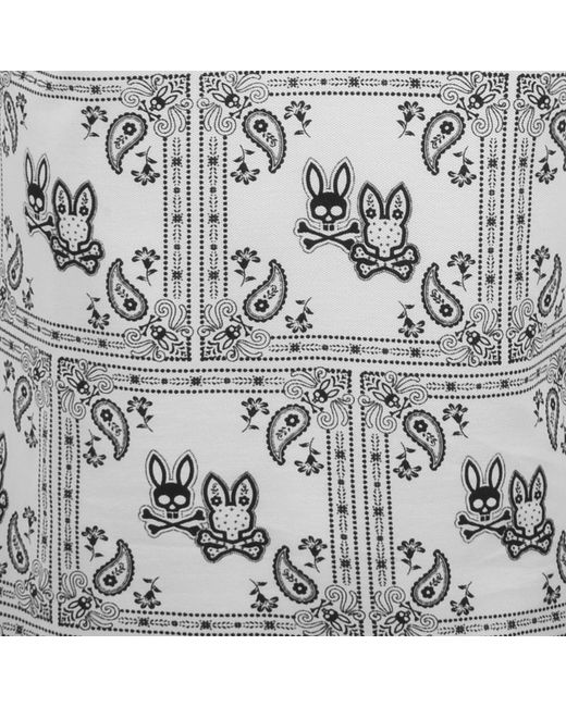 Psycho Bunny Gray Luke All Over Print Polo for men